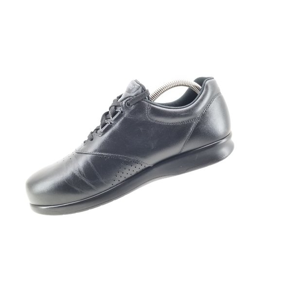 SAS BLACK LEATHER FREE TIME TRIPAD COMFORT WALKING SHOES 9.5WWW - Picture 4 of 8